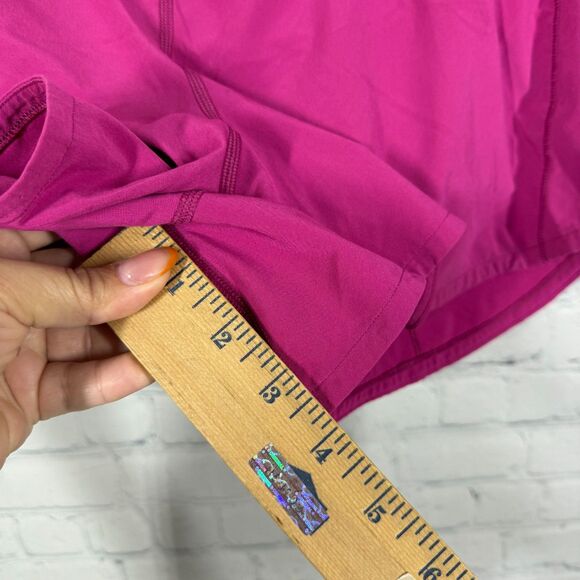 Lululemon Speed Up Shorts Women Size 8 Athletica Hot Pink 4” inseam Back Pocket - Picture 8 of 13